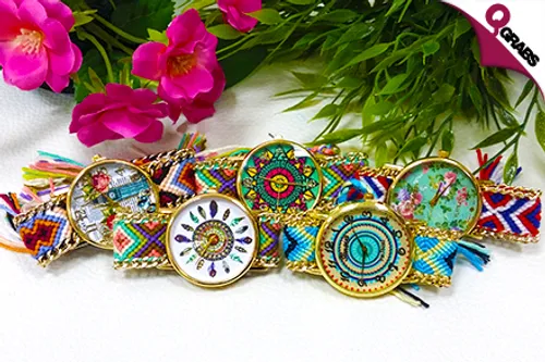 For QR25 Keep Trendy Time with Boho-Inspired Handmade Braided Watches - Choose from Over 20 Designs! (QR60 Value)